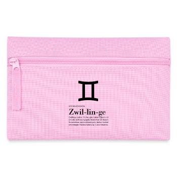 Sternzeichen Zwillinge  - Federtasche - Rosa - Vorne