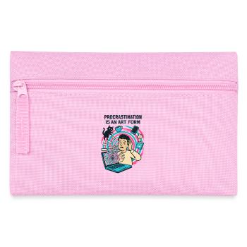 Procrastination : L'Art du Télétravail et du Rush - Trousse - rose - Devant