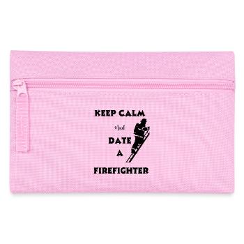 Firefighter humor date - Pencil Case - pink - Front
