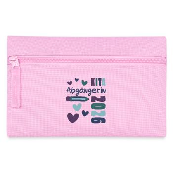 KiTa Abgängerin 2026 Kindertagesstätte Mädchen - Federtasche - Rosa - Vorne