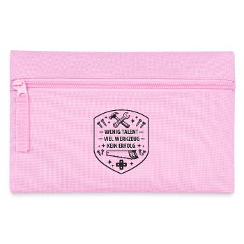 Wenig Talent Viel Werkzeug - Federtasche - Rosa - Vorne