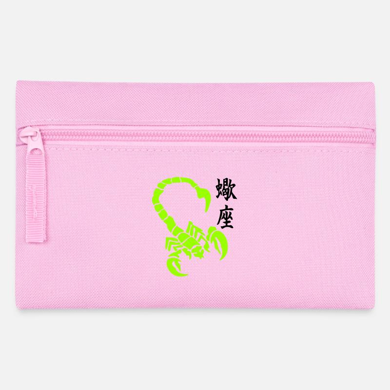 skorpion_kanji_02 - Federtasche - Rosa