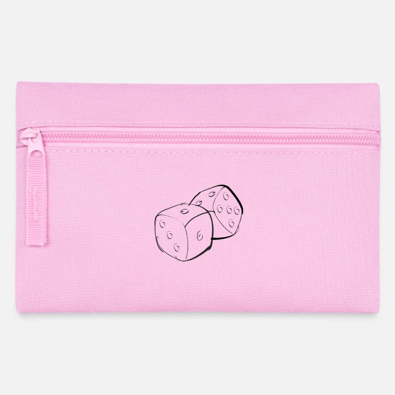 Würfel - Federtasche - Rosa
