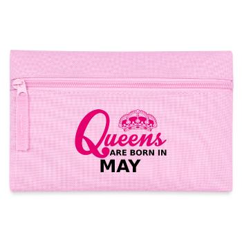queens are born in may - Pencil Case - pink - Front