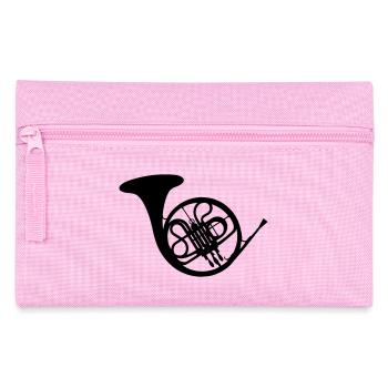 Horn / bugle / Blasinstrument - Federtasche - Rosa - Vorne