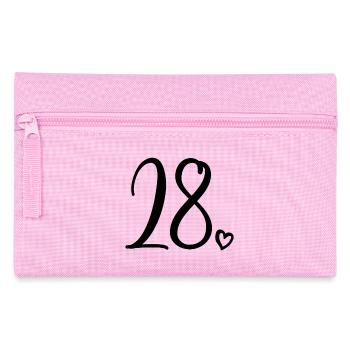 Mignon numéro 28, 28 ans, cadeau de 28e anniversaire - Trousse - rose - Devant