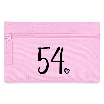 Cute Number 54, 54 Years Old, 54th Birthday Gift - Pencil Case - pink - Front