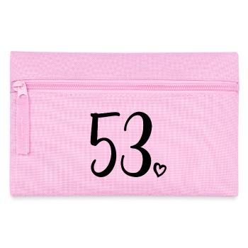 Süße Nummer 53, 53 Jahre alt, Geschenk zum 53. Geburtstag - Federtasche - Rosa - Vorne