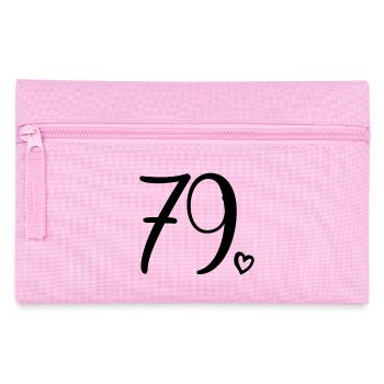 Süße Nummer 79, 79 Jahre alt, Geschenk zum 79. Geburtstag - Federtasche - Rosa - Vorne