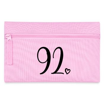 Cute Number 92, 92 Years Old, 92nd Birthday Gift - Pencil Case - pink - Front