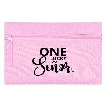 One Lucky Señor Wedding Husband To Be Groom - Pencil Case - pink - Front