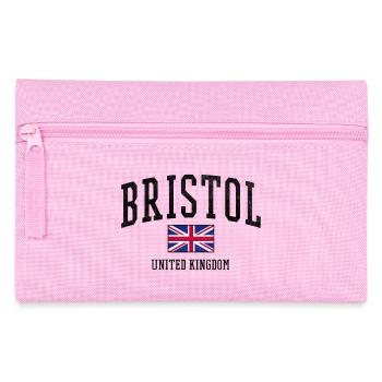 Bristol England Font | Uk Flag - Pencil Case - pink - Front