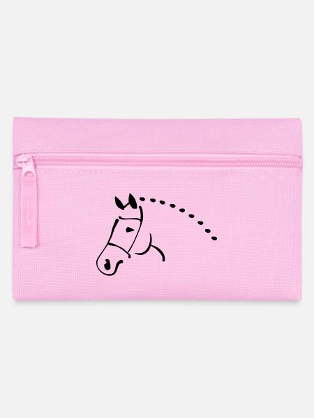 Pferd - Federtasche - Rosa