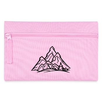 Mountains - Pencil Case - pink - Front