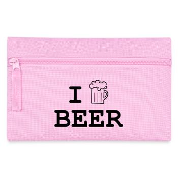 I like beer / Alcohol - Pencil Case - pink - Front