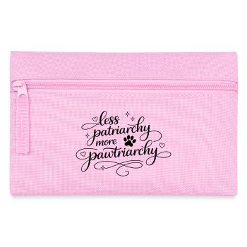 less patriarchy, more pawtriarchy - Pencil Case - pink - Front