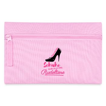 Schuhe Rudeltiere shoppen Schuhtick High heels - Federtasche - Rosa - Vorne