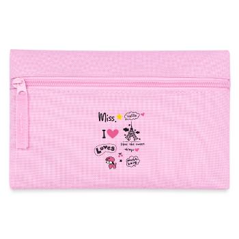 Girl love paris yoga scribble trip french cadeau - Trousse - rose - Devant