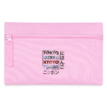 Nihon Japanese Cities Tokyo Osaka Kyoto Fuji - Pencil Case - pink - Front