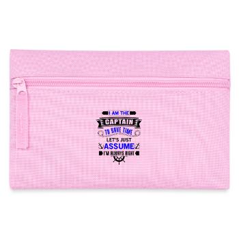 The Captain save time just assume i'm always right - Federtasche - Rosa - Vorne