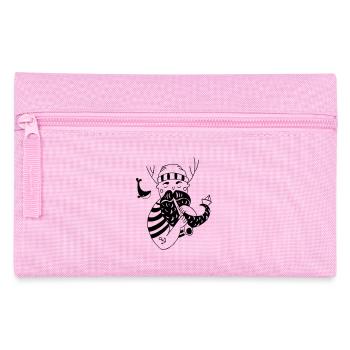 Norden Seemann liebt Musik individuelles Geschenk - Federtasche - Rosa - Vorne