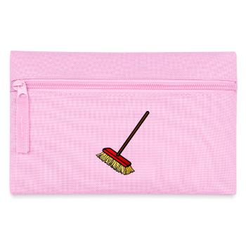 putzen cleaning putzfrau broom wischmop14 - Federtasche - Rosa - Vorne