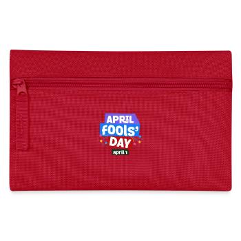 Aprilscherztag-T-Shirt - nationaler Streich-Tag April - Federtasche - Rot - Vorne