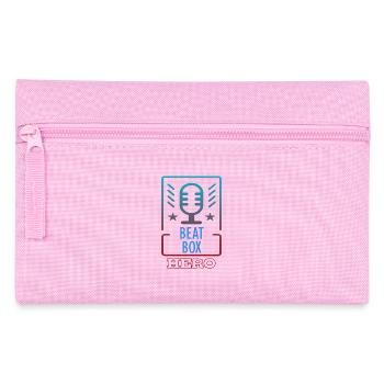 Beatbox beatboxer beat beat vocal rhythm heart - Pencil Case - pink - Front