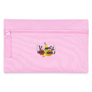 Früchte frucht lustig Geschenk Vegetarier Veganer - Federtasche - Rosa - Vorne