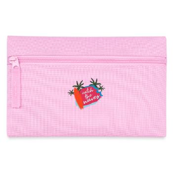 Sommer Spruch Strand Surfen - Federtasche - Rosa - Vorne