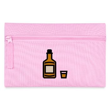 Whiskey bottle, whiskey bottle - Pencil Case - pink - Front