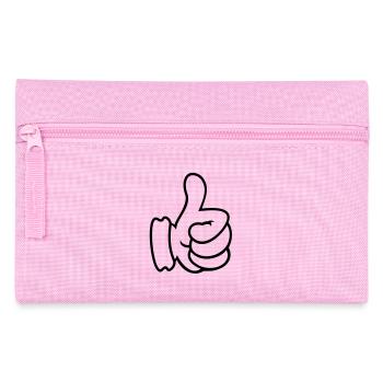 Pouces vers le haut / pouce en l'air (contour, 1c) - Trousse - rose - Devant