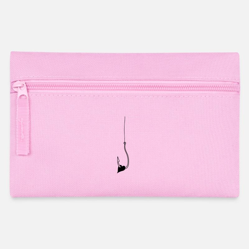 Herz Haken Liebe - Federtasche - Rosa