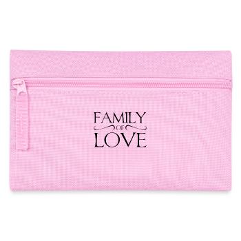 Family of Love Familie der Liebe - Pencil Case - pink - Front