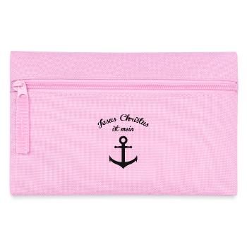 JÉSUS CHRIST EST MON ANCRAGE VÊTEMENTS CHRÉTIENS - Trousse - rose - Devant