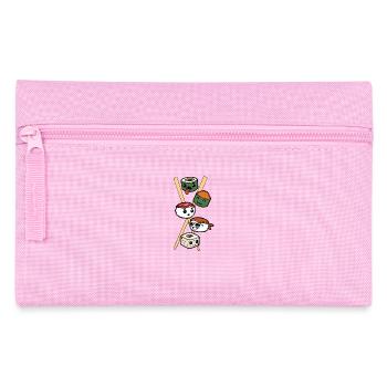 Sushi Asiatische Küche Fast Food Foodie Stäbchen - Federtasche - Rosa - Vorne