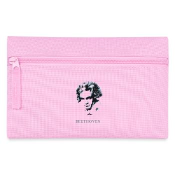 beethoven excentrique genie musique sourd compositeur f - Trousse - rose - Devant