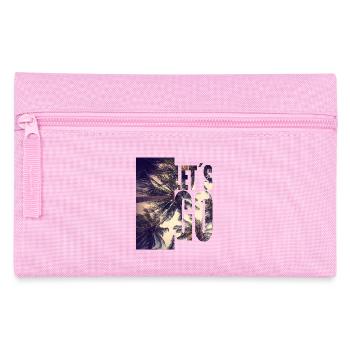 Lets Go To The Beach / Palmen / Let's Go / Sun - Federtasche - Rosa - Vorne