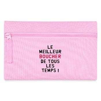 Boucher / Bouchère / Boucherie / Viande Charcutier - Trousse - rose - Devant