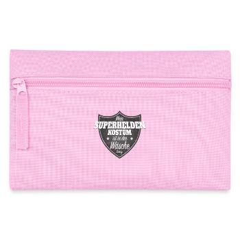 Costume de super-héros est à la lessive Carnaval Cologne - Trousse - rose - Devant
