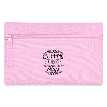 Anniversaire Queens mois de mai - Trousse - rose - Devant