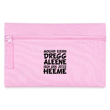 Büro Büros Arbeit Kollege Kollegin sächsisch - Federtasche - Rosa - Vorne