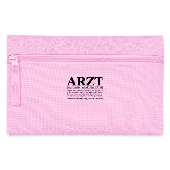 lustiges Arzt Geschenk Ärztin Ärzte Doktor Idee - Federtasche - Rosa - Vorne