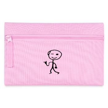 Stick man cool man - Pencil Case - pink - Front