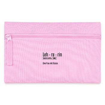 Lehrerin Lehrerinnen Schule Pädagogin Unterricht - Federtasche - Rosa - Vorne