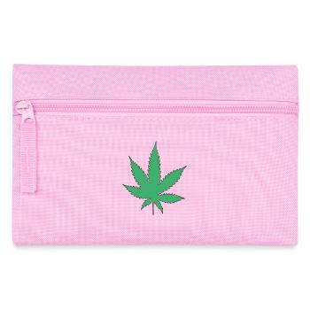 Feuille de cannabis - Trousse - rose - Devant