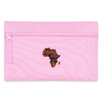 Afrika Karte Muster - Federtasche - Rosa - Vorne