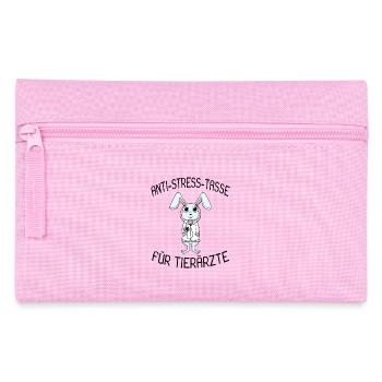 Tasse für Tierärzte mit Hase - Federtasche - Rosa - Vorne