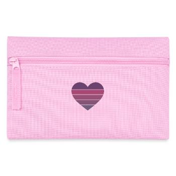 Heart Retro Purple - Pencil Case - pink - Front
