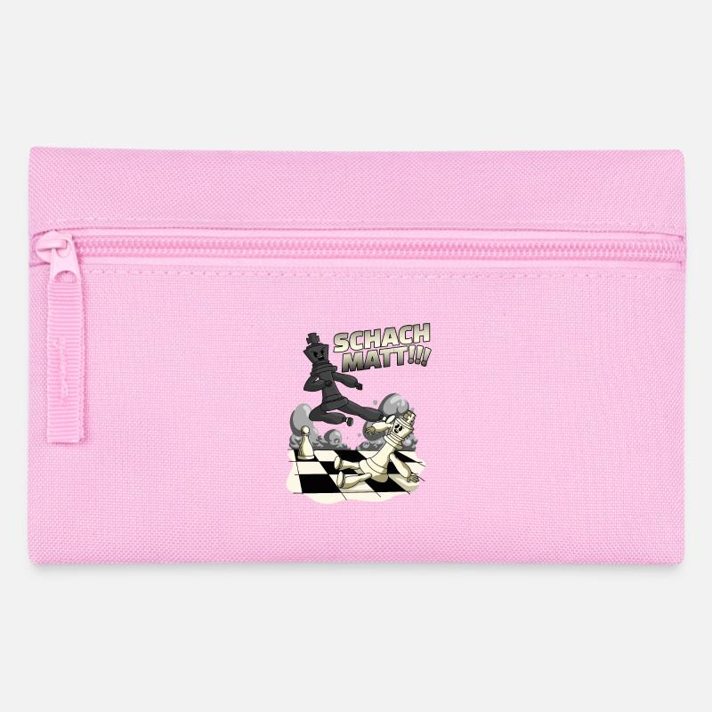Schach Matt Lustiges Schachspieler Geschenkidee - Federtasche - Rosa